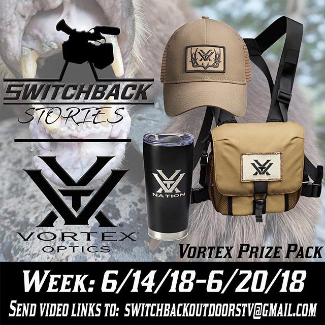 How about we give someone another @vortexoptics package for this weeks #switchbackstories be sure to send us your video!!! Link in bio