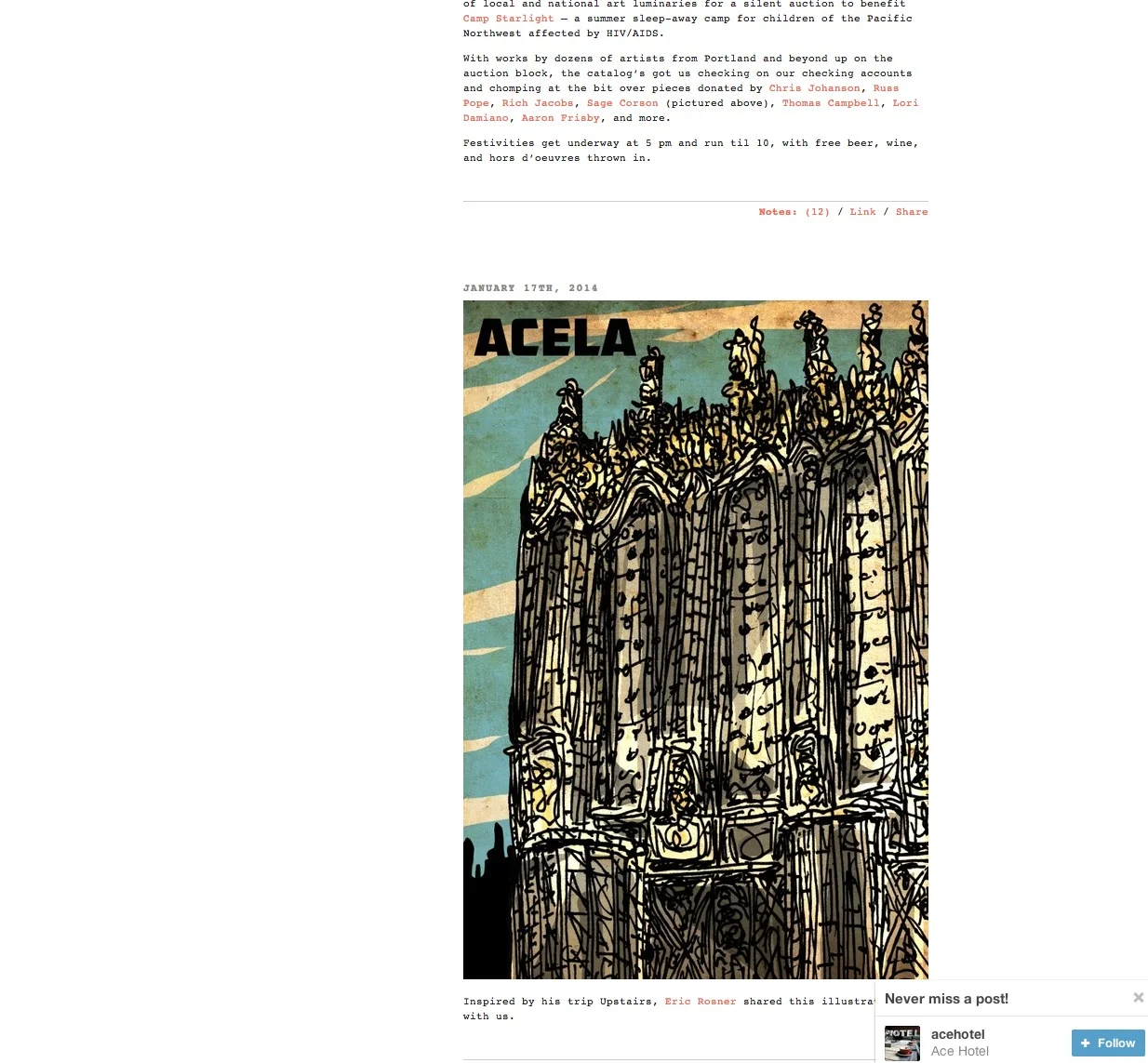 The ACE hotel blog