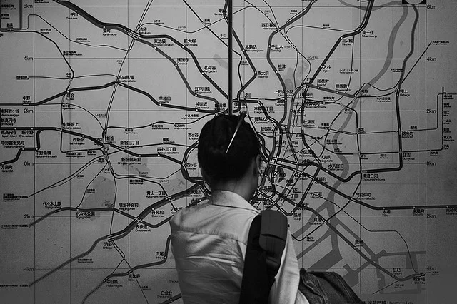Lost in Transition Unknown Train Station Tokyo, Japan © Alan Wentworth
