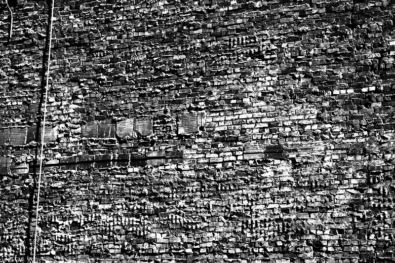 Brick Wall, Parking Lot Seattle, Washington © Alan Wentworth