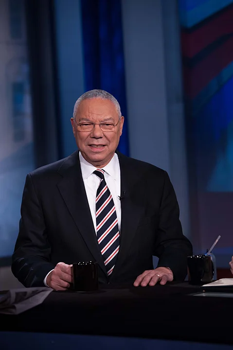  Former Secretary of State Colin Powell covers the second Presidential Inauguration of Barack Obama for ABC News.&nbsp; Jan. 22, 2013.&nbsp; 