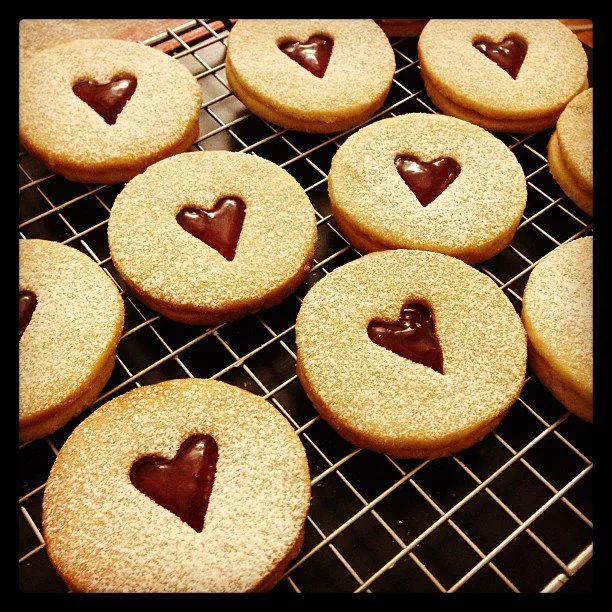 Hazelnut Linzer Cookie