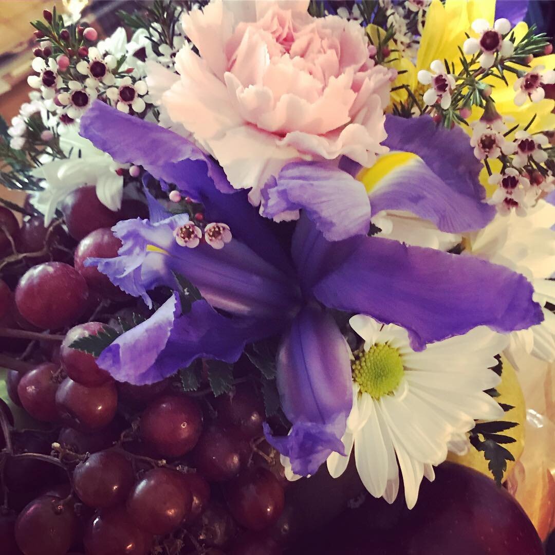 Totally surprised with lovely flowers and a fruit basket from my WNET &amp; NJTV peeps ( Easter pun totally intended). Thanks.