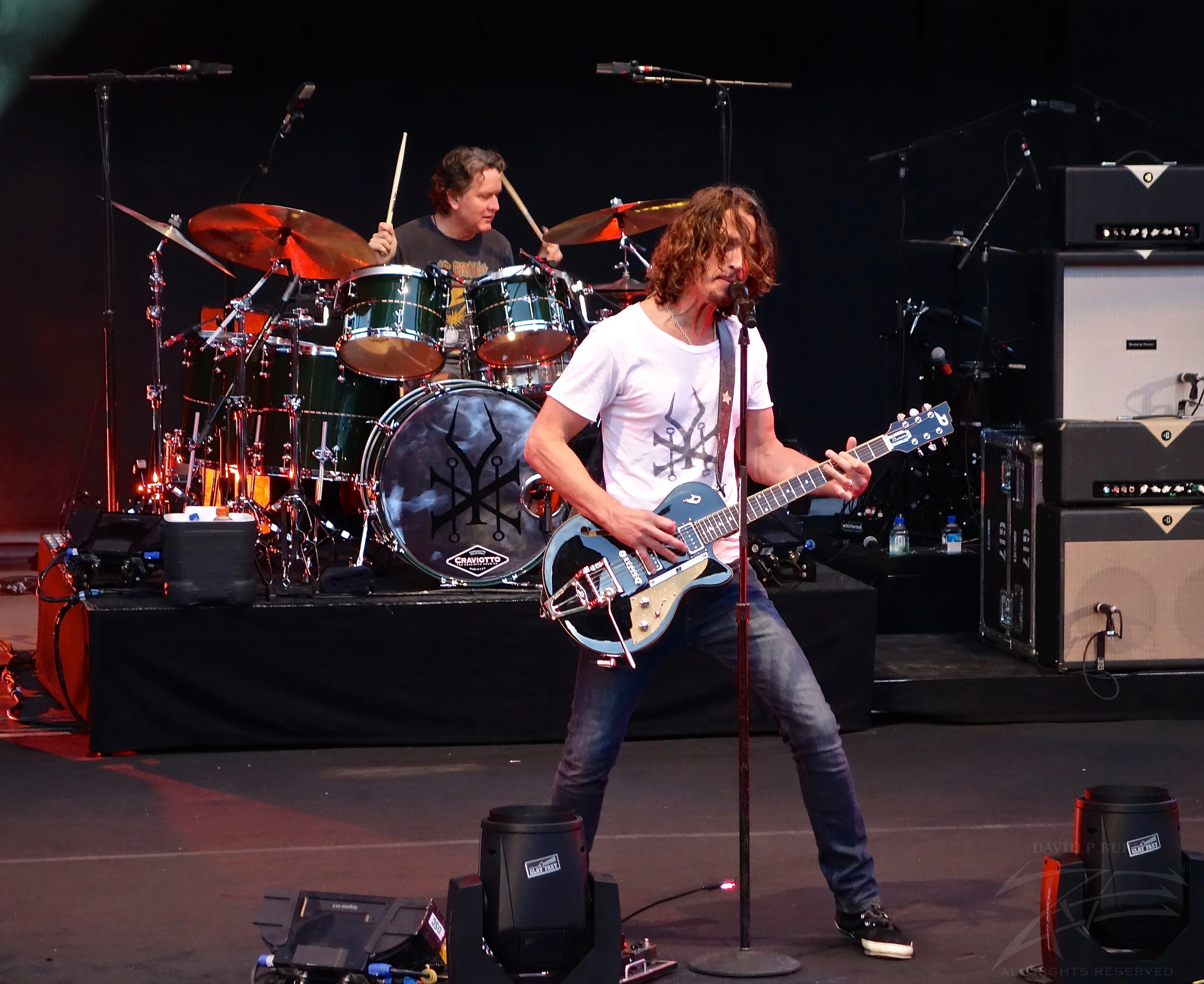 Chris Cornell celebrating his 50th birthday at Red Rocks (Photo Credit: David Burke)