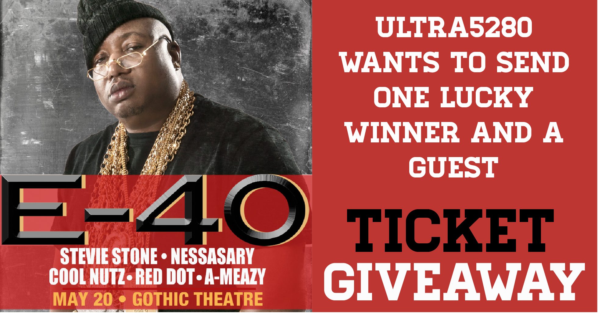 Music | SHOW ALERT: E-40 | The Gothic Theatre, May 20th
