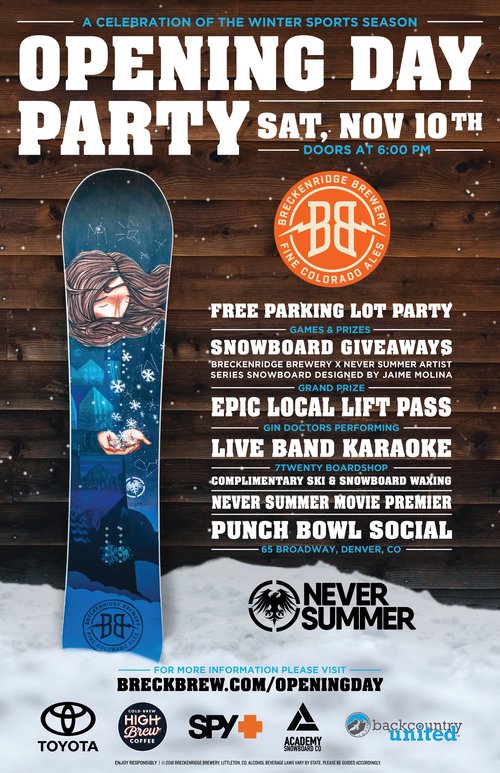 Breckenridge Brewery Opening Day Party Is Headed Our Way! — Ultra5280