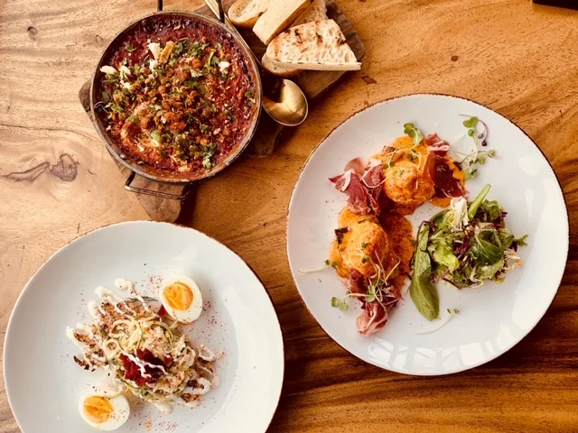 Dungeness Crab, Shakshuka & Iberico Benedict