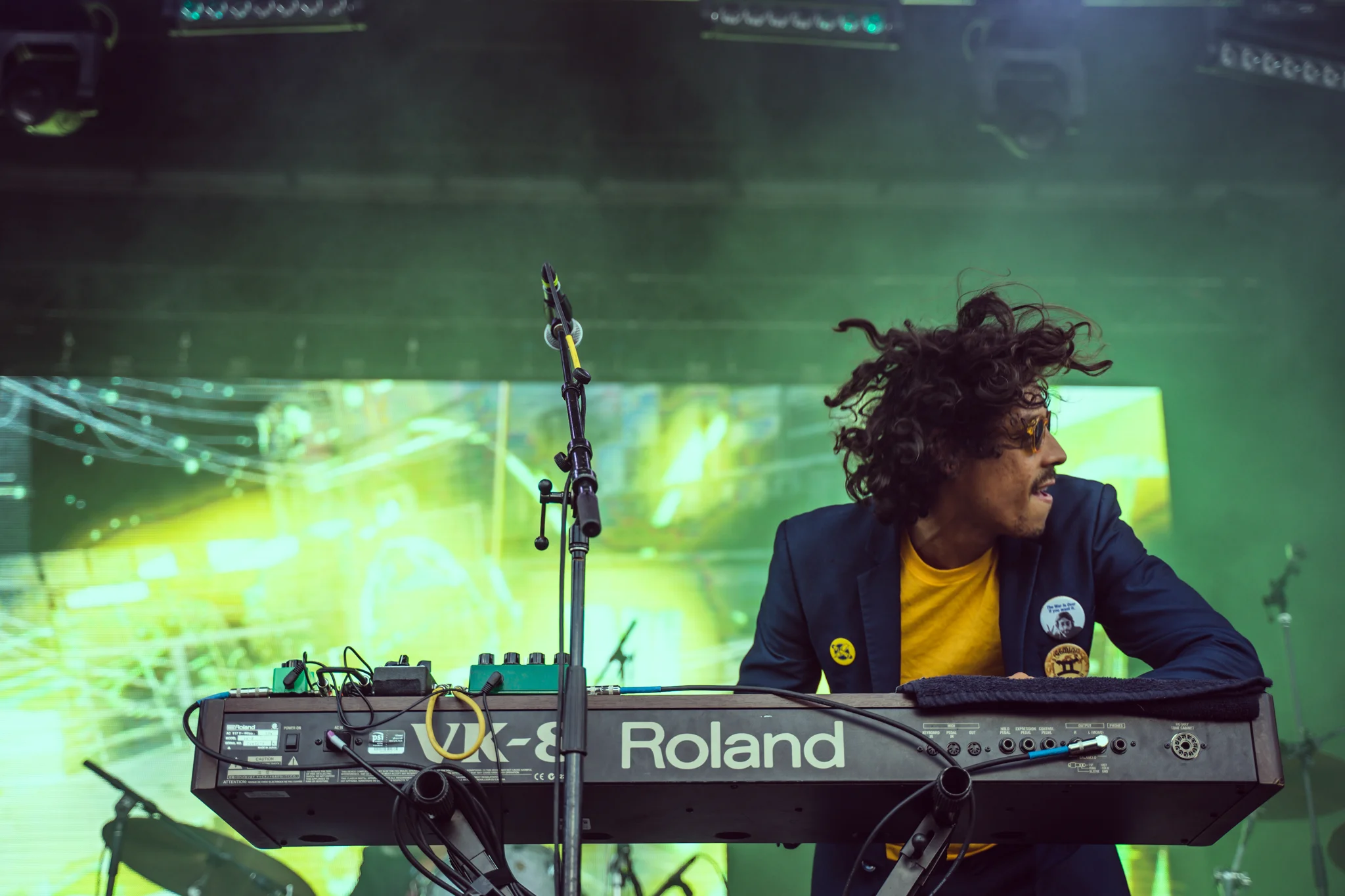 Chicano Batman slaying their set. (Photo Credit: Robert Castro)