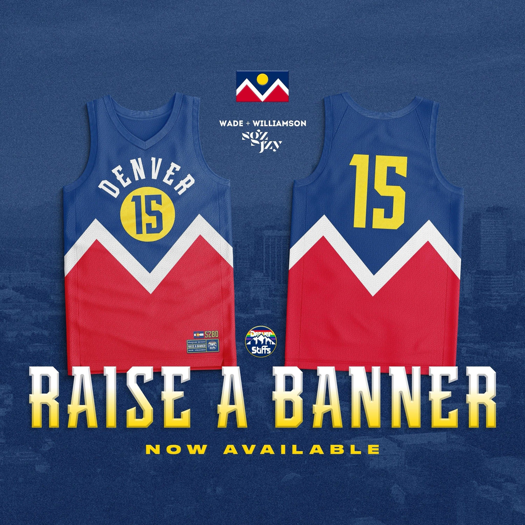 Our good friends at @wadeandwilliamson and @thedenverstiffs have just come out with this amazing jersey just in time for another Nuggets championship run! These are extremely limited and only available until Friday!  So yeah get on it quickly!

Purch
