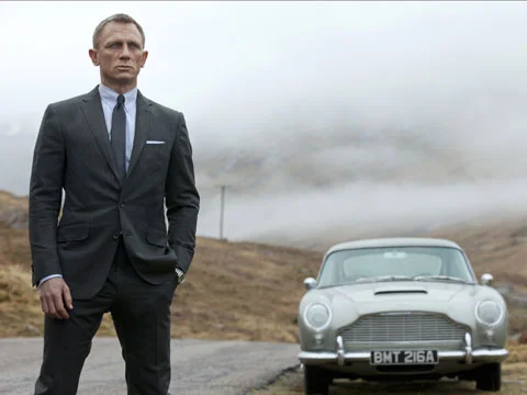 Skyfall featuring Daniel Craig as James Bond.