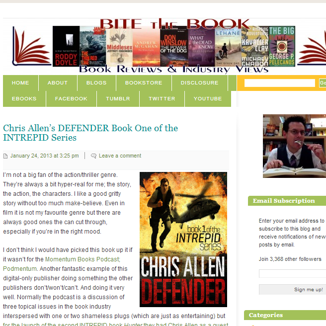 Bite the Book Defender review