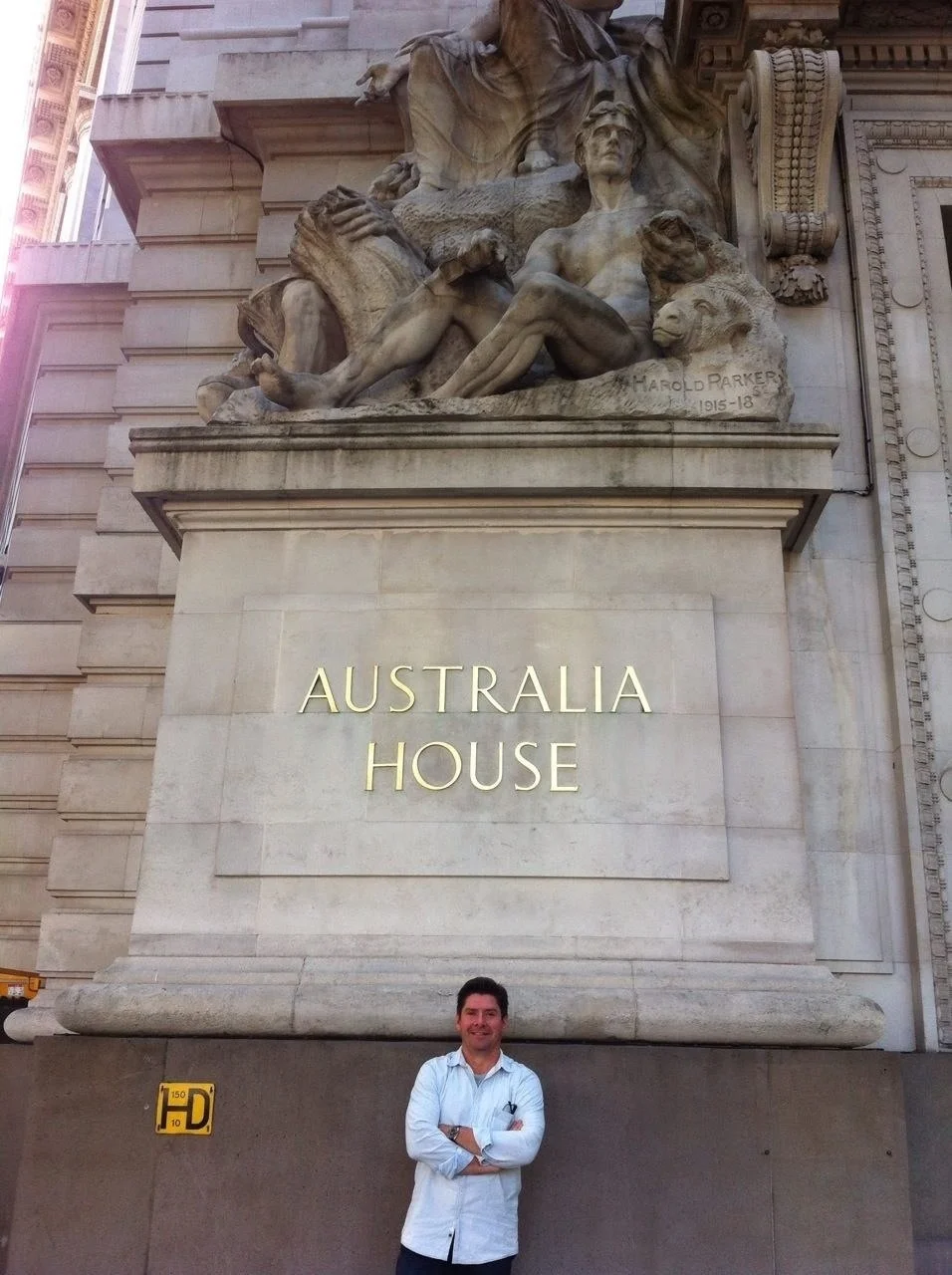 Outside Australia House, otherwise known as the Australian High Commission. This place became well known to me when I was first sent to London on attachment to the British Army!