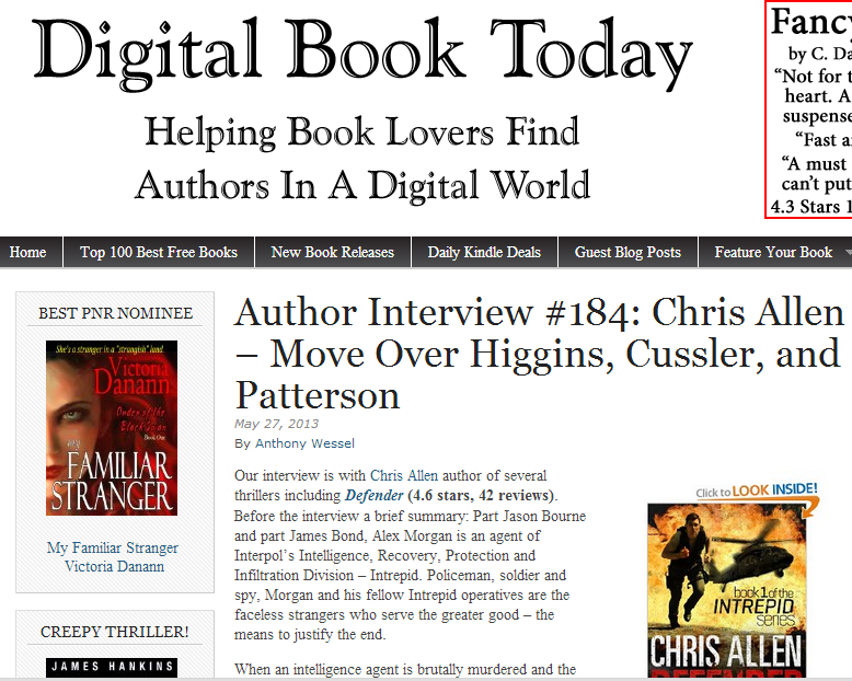 Chris Allen - Move over Higgins, Cussler and Patterson