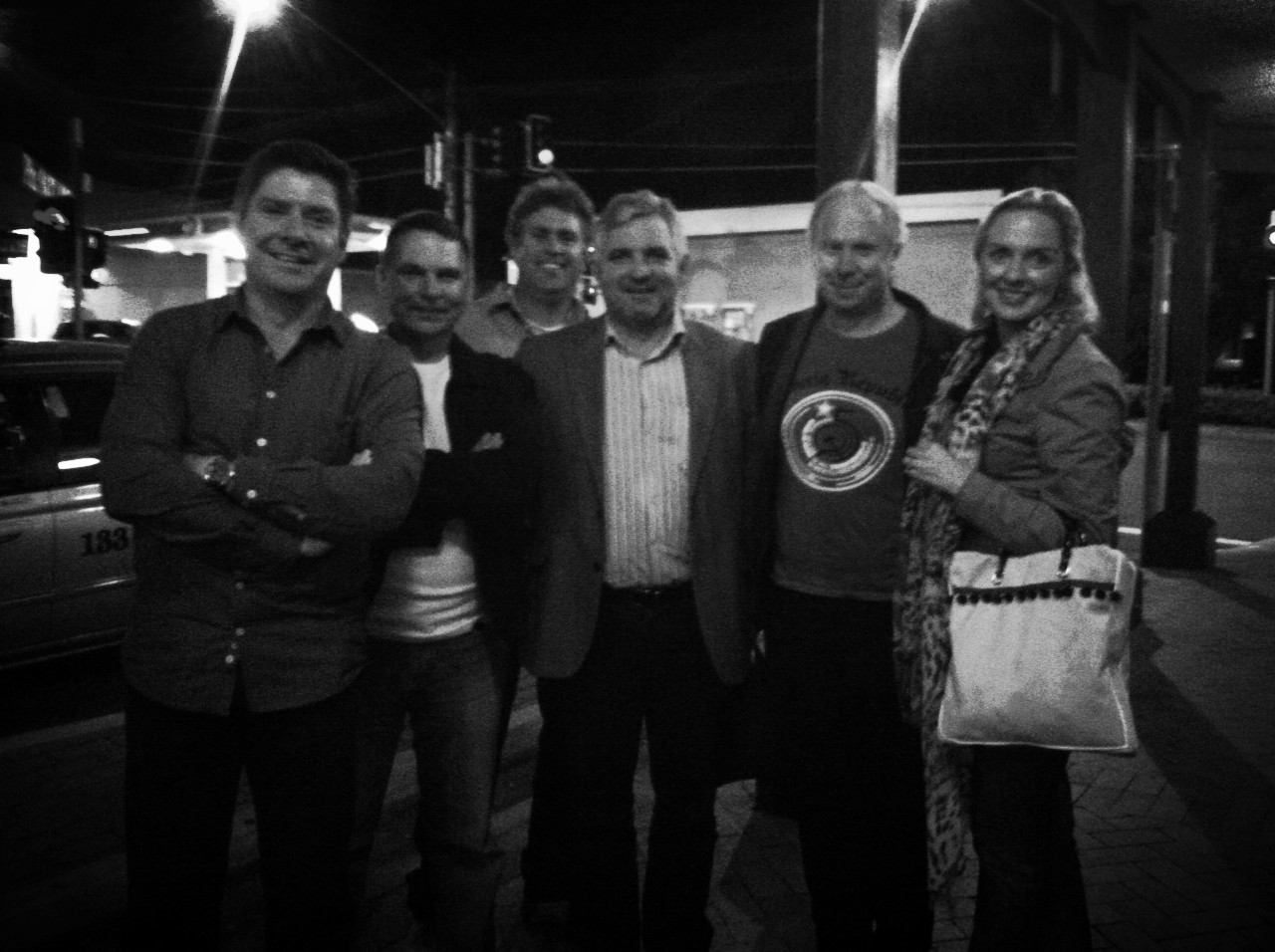 Some of the crew at the end of the evening. 