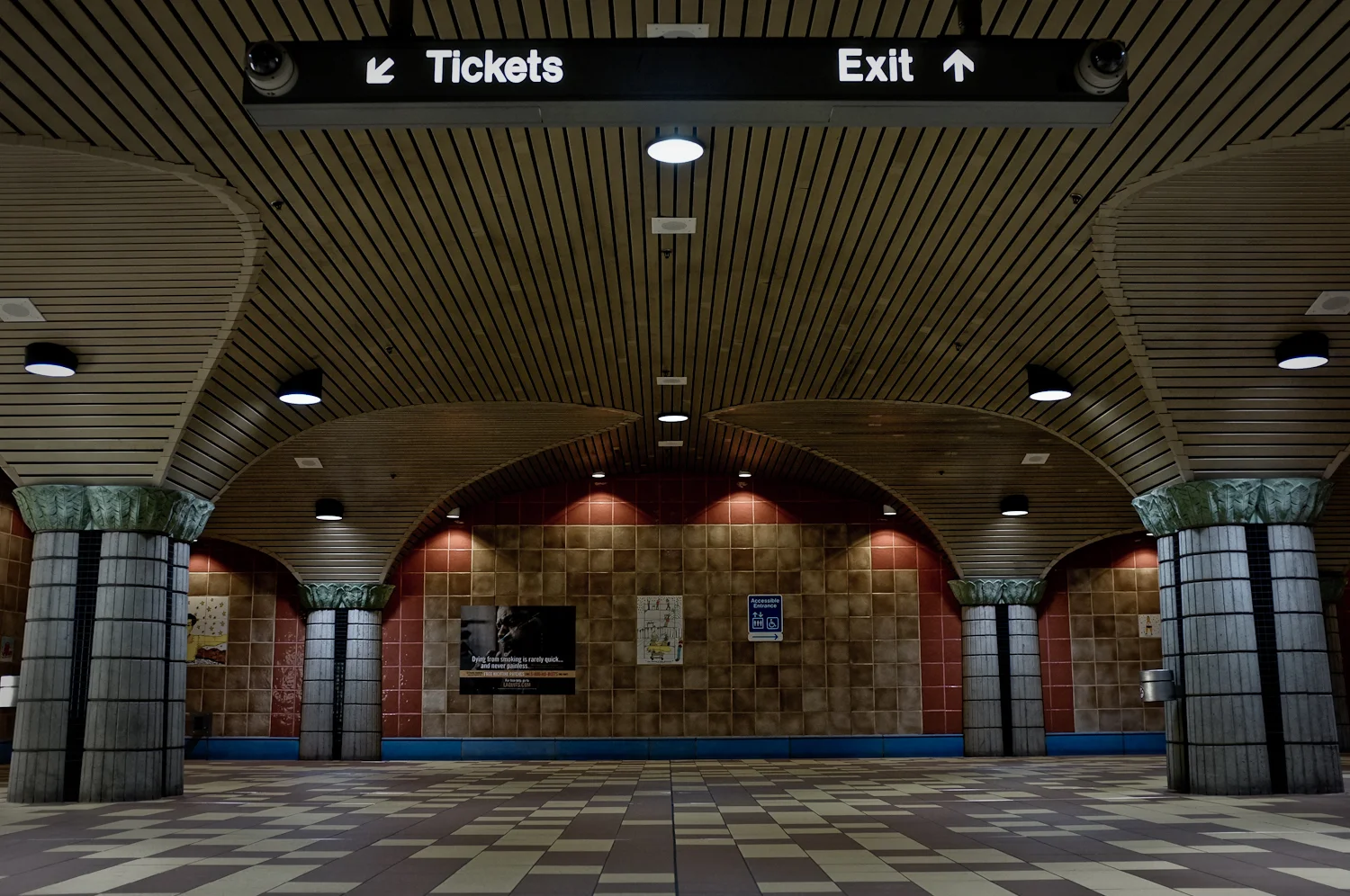 Shot at the Hollywood and Vine Metro station in Los Angeles.