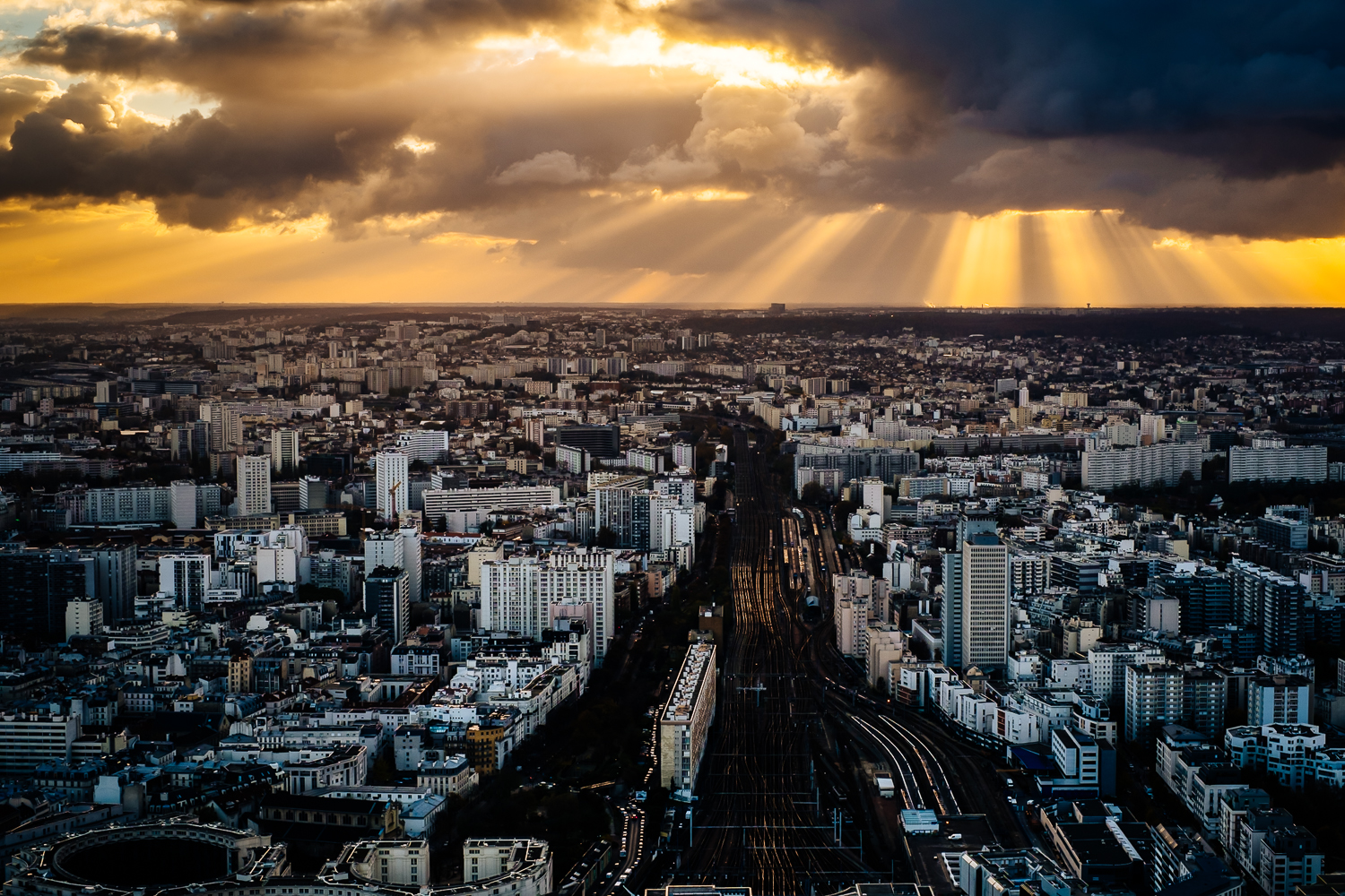View from the terrace at Montparnasse Tower