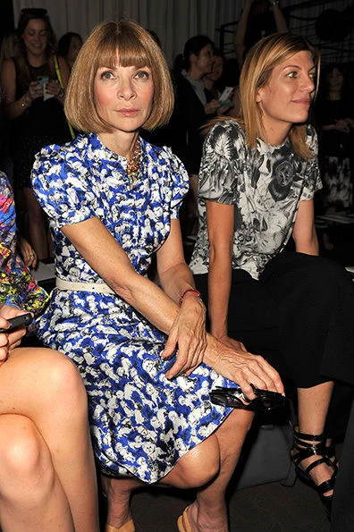 The queen herself Anna Wintour attending the Rag & Bone Show.