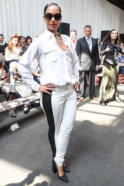 Singer, Song Writer, Mother Alicia Keys Attending The Edun Show