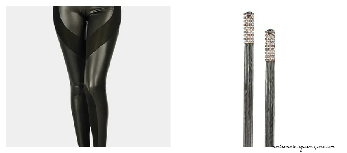 F21 Wet Legging $19.80 Asos Lipsy Statement Drop Earring $21