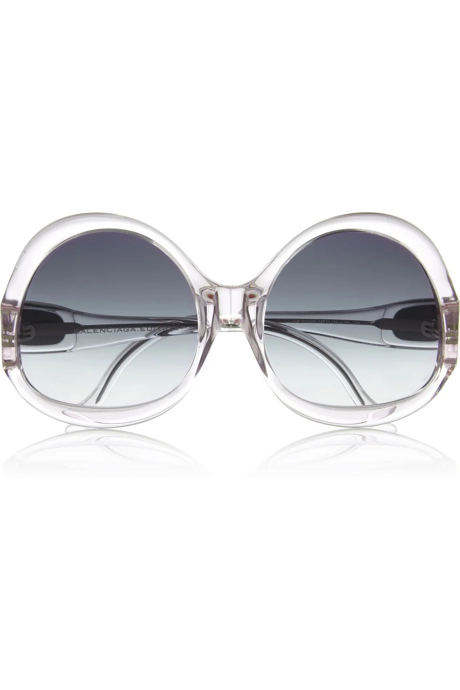Balenciaga Oversized Round Frame Acetate Sunglasses $120 THEOUTNET.COM