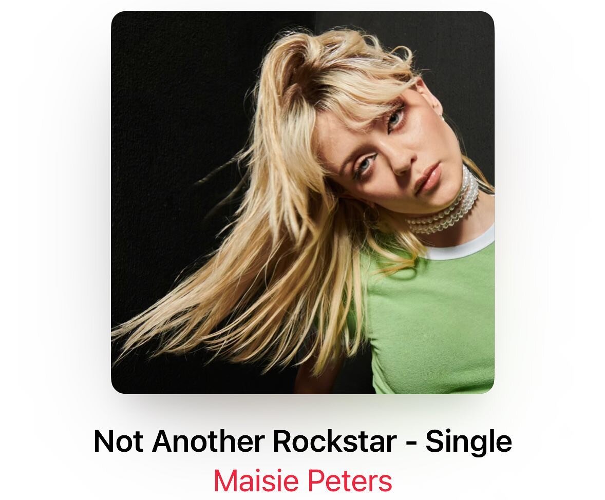 Gwan @maisiehpeters New single Not Another Rockstar is a banger. Pleasure to smack drums on it with @adamdouble @mattglasbey and the ever watching @joerubel lurking x