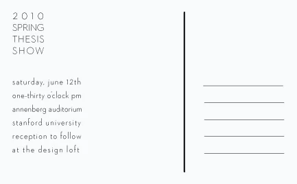 Thesis Postcard Back