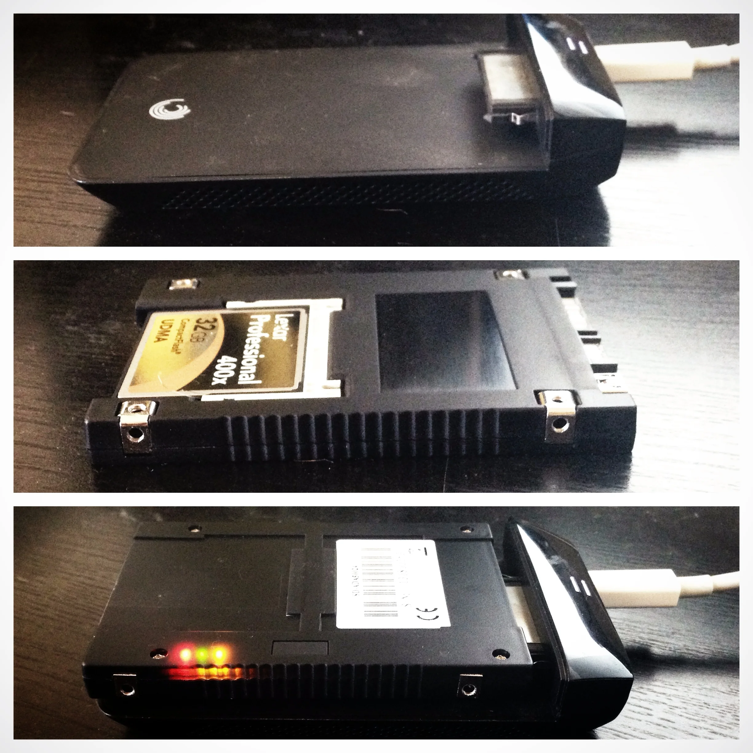 Seagate GoFlex Thunderbolt adaptor reading my CF card!