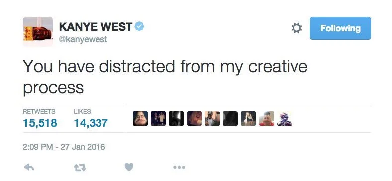 Un tweet di Kanye West nella sua tweetstorm contro Wiz Khalifa di qualche giorno fa e poi cancellato. Spiegato qui .