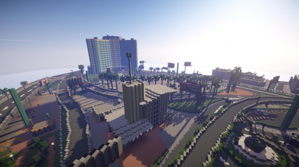 Grand Theft Auto 5: Los Santos 1:1 Scale Minecraft Map