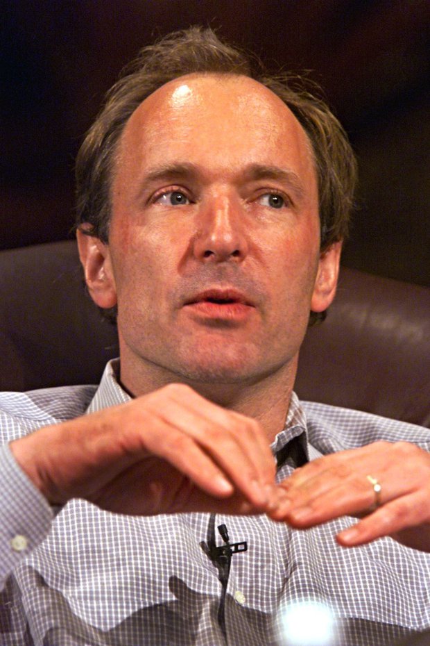 Pictured: Tim Berners-Lee, the daddy of the Internet