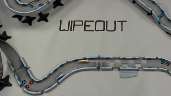Real-life model Wipeout circuit powered by levitation. Real or fake?