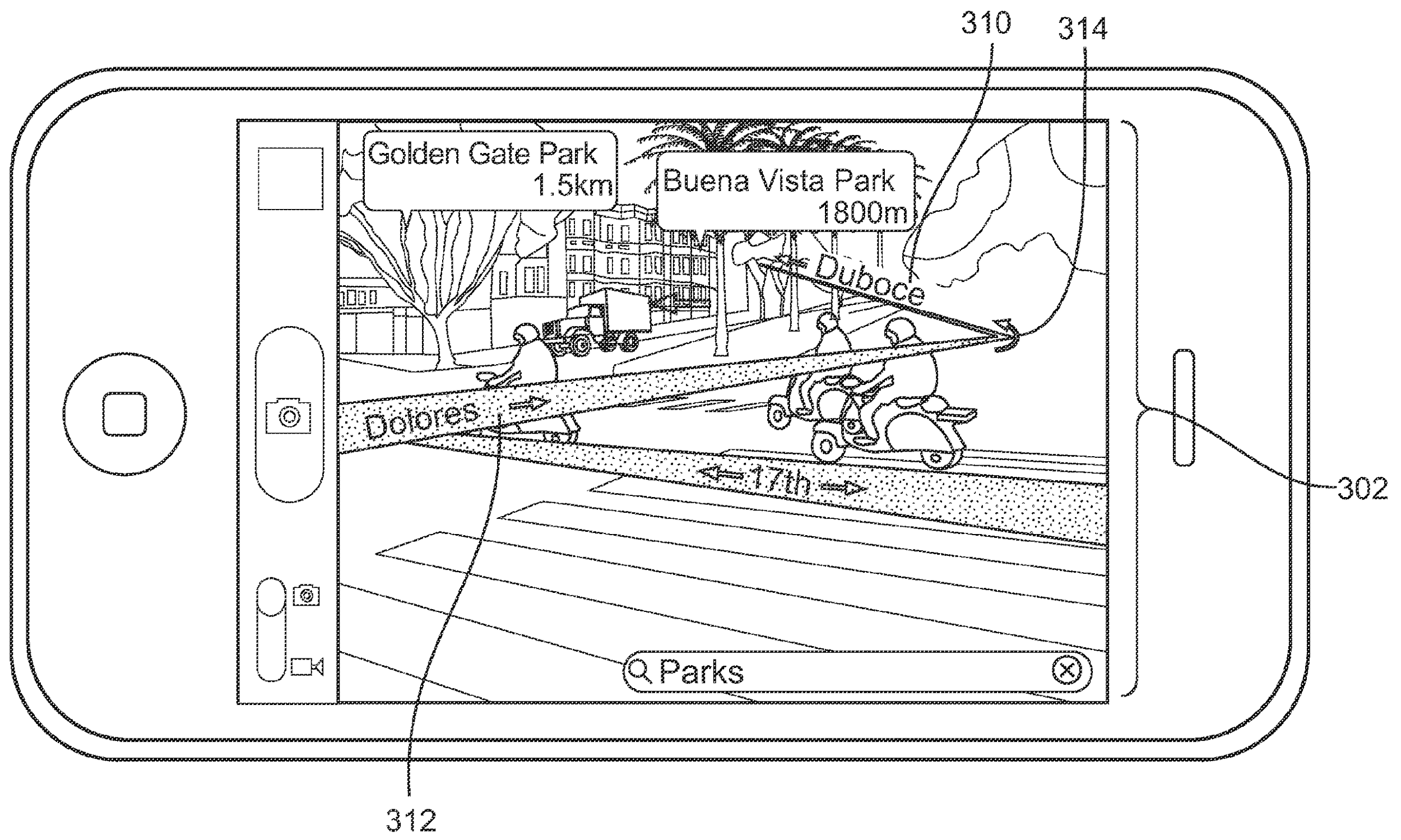 The image from the Augmented Reality Maps patent