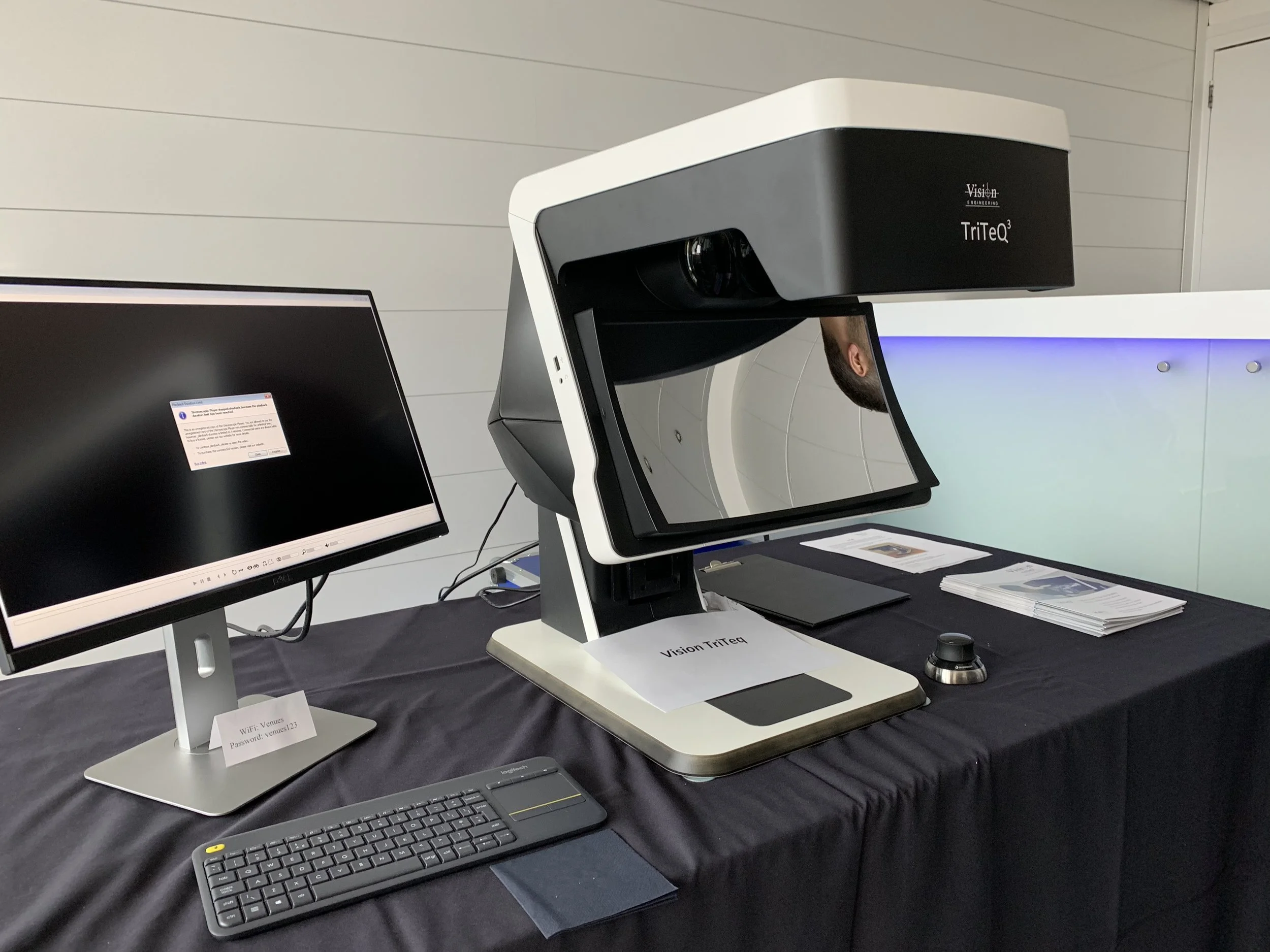 Glasses-free 3D. A unit like this is definitely not for consumers