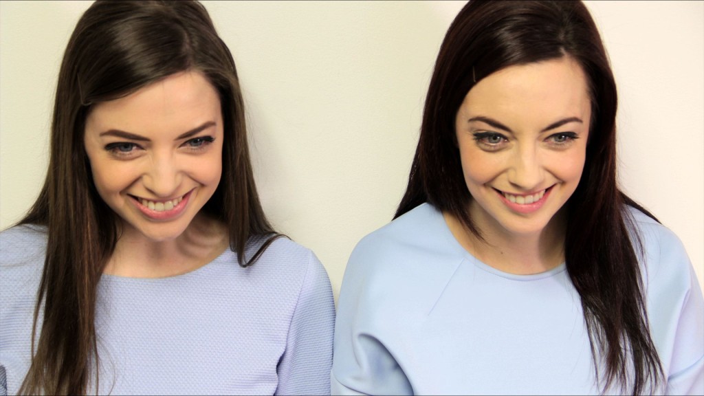 Here's one of the twin stranger matches, between Karen and Niamh