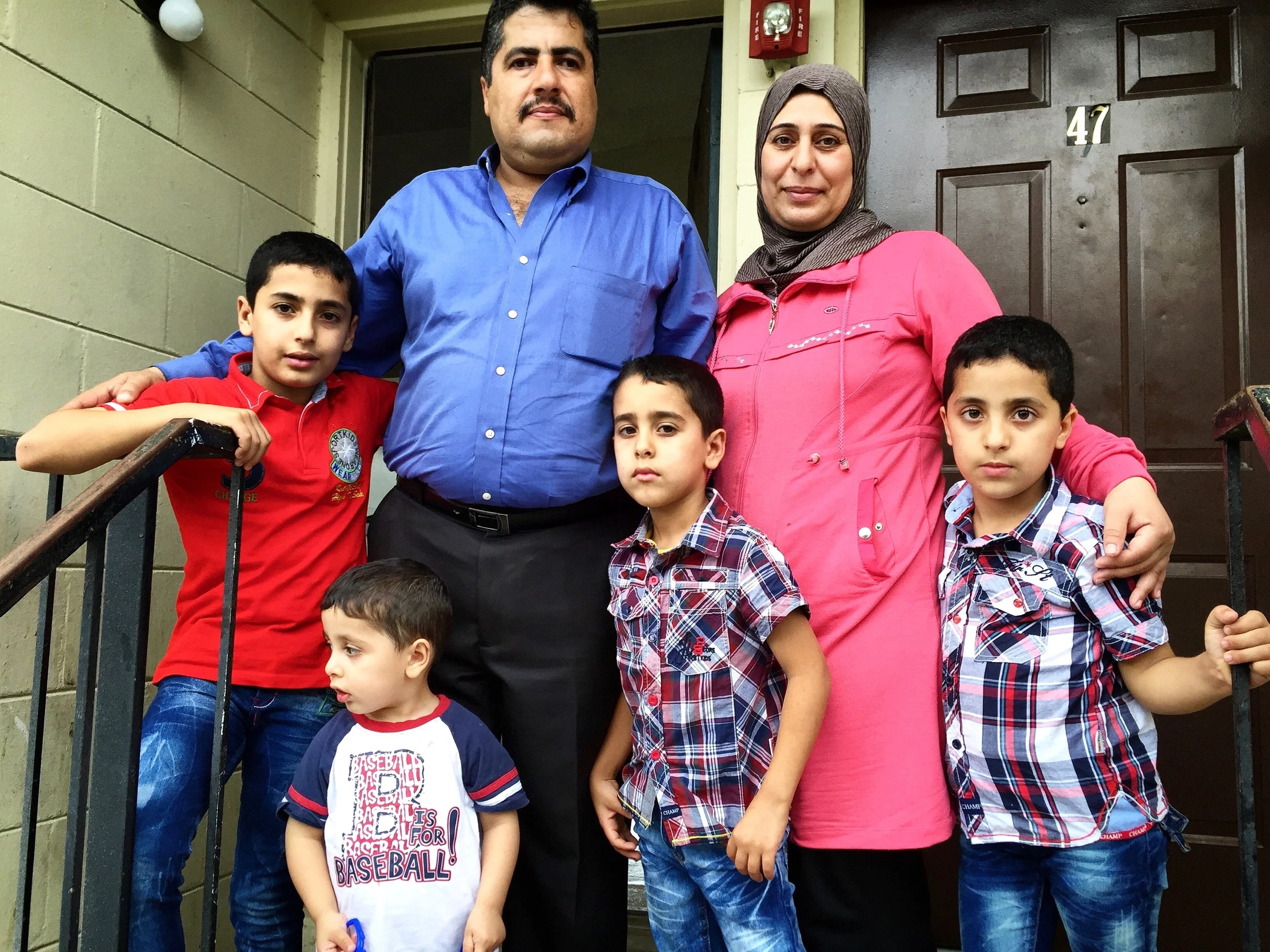 This is the Ahmed family. For their protection, I'm not using their real names or location. 