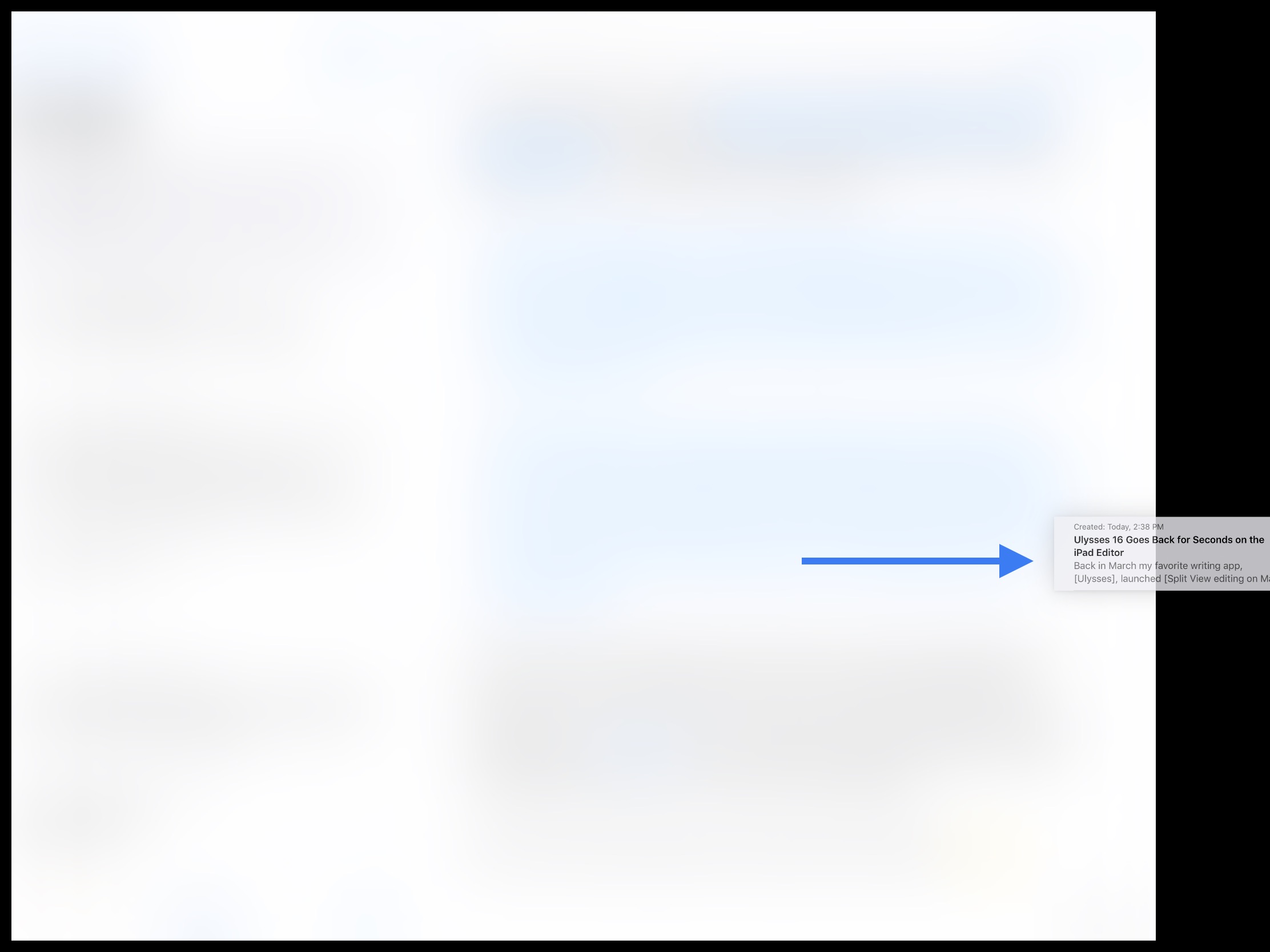  Drag a sheet from the sheet list to either edge of the screen — this will trigger a nice animation and then open the dragged sheet next to the current view. 