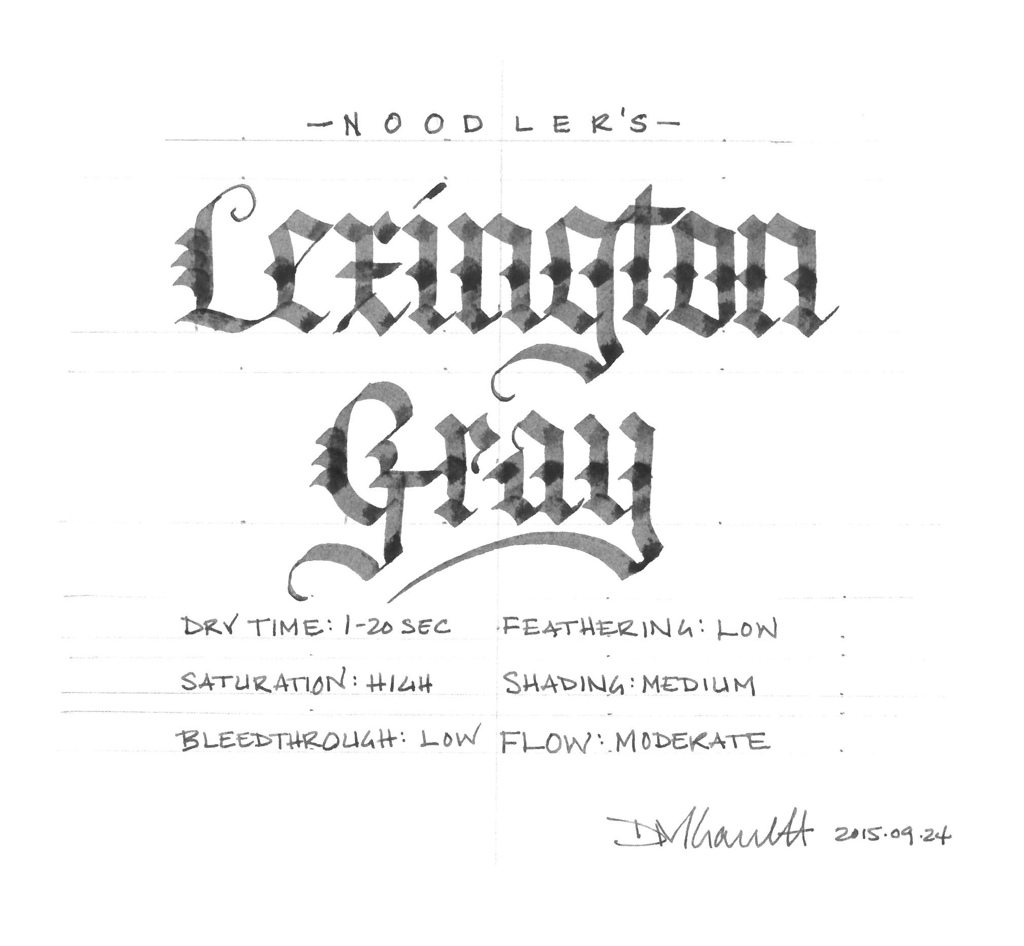 Noodler's Lexington Gray
