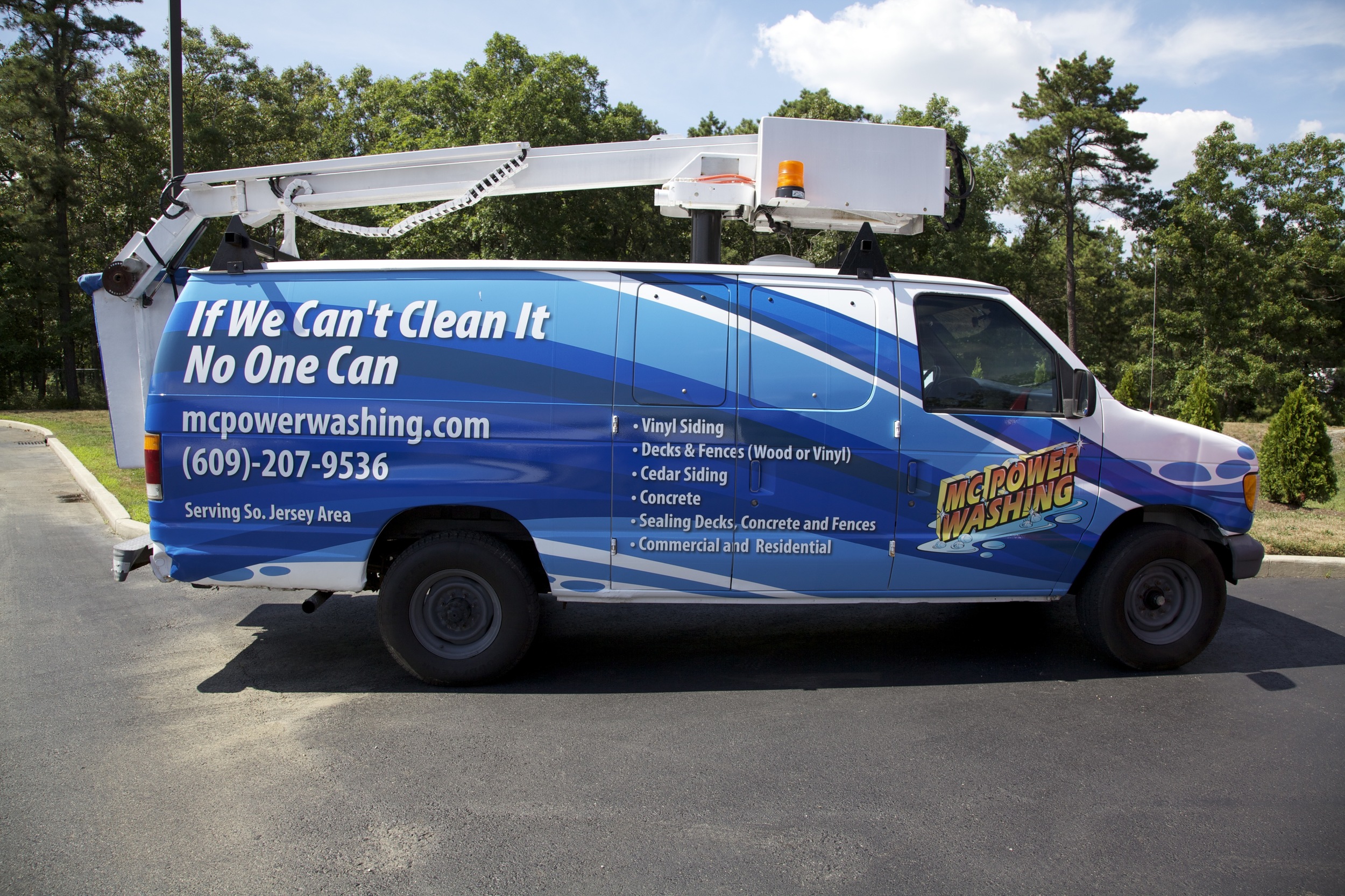 MC Powerwashing Van wrap