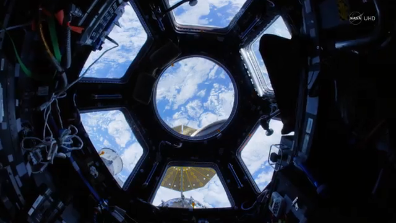 Space Station Fisheye Fly-Through 4K (Ultra HD)