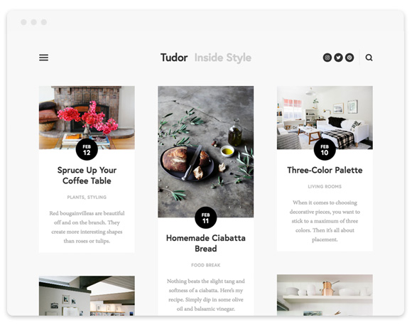 Tudor Squarespace Template