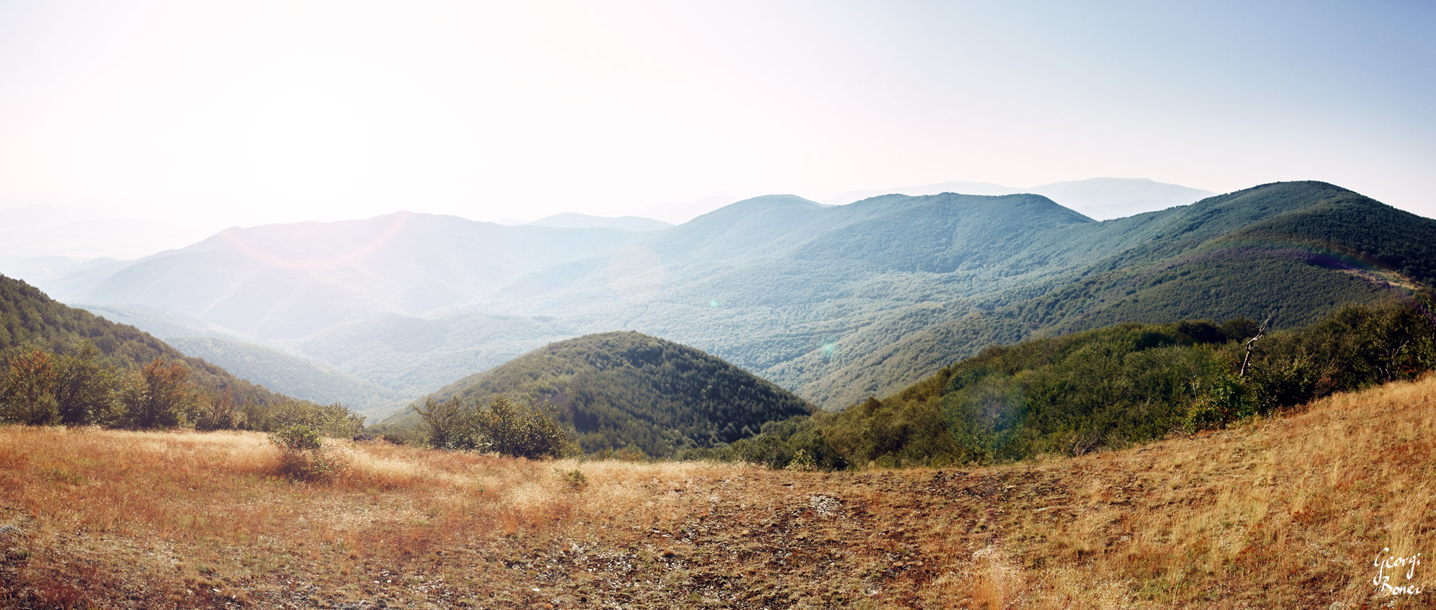 The view from the top of the mountain, Mt. Stara Planina, Bulgaria