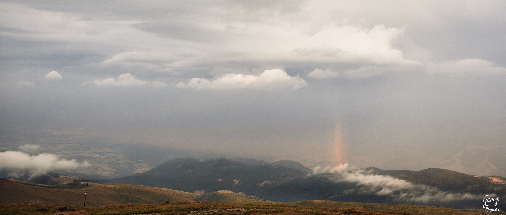 Rainbow above Mt. Stara Planina, Bulgaria