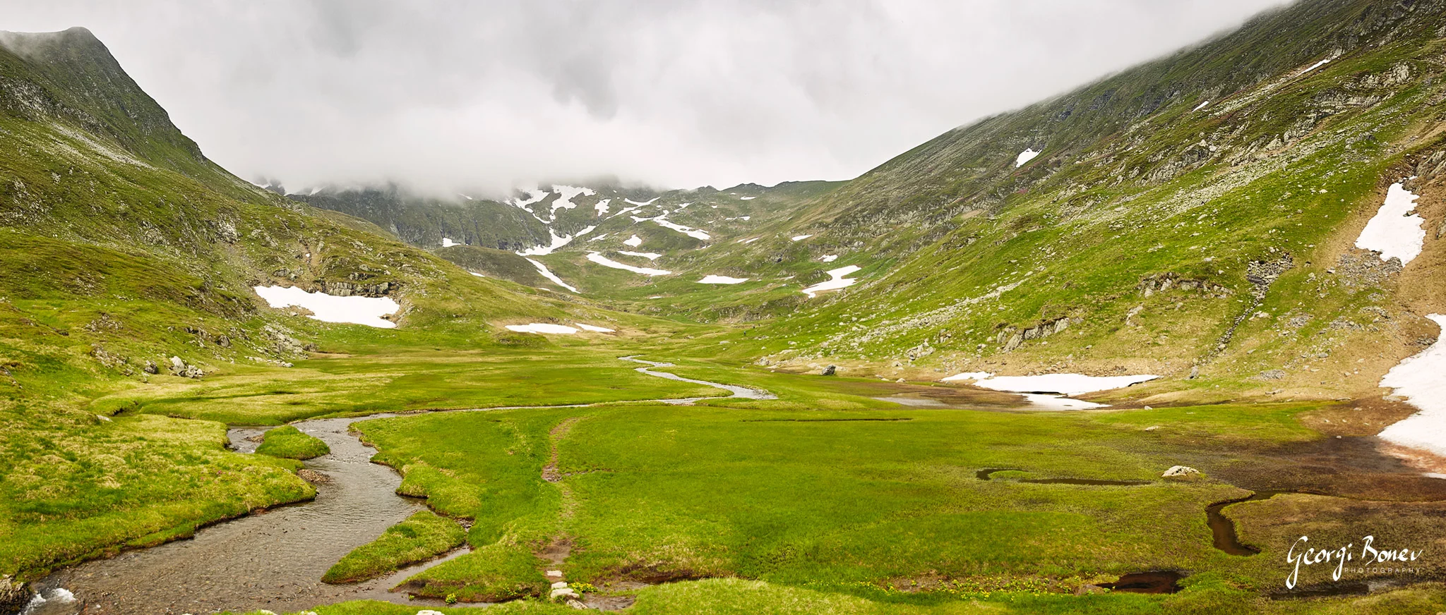 1st terasse on the way to Moldoveanu Peak, Fagaras Mountain, Romania