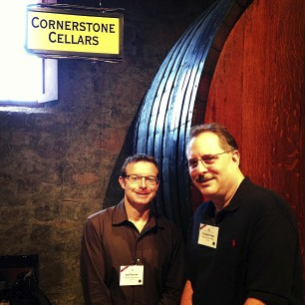 Winemaker Jeff Keene and I show what a percent can mean at Premier Napa Valley Auction 2013