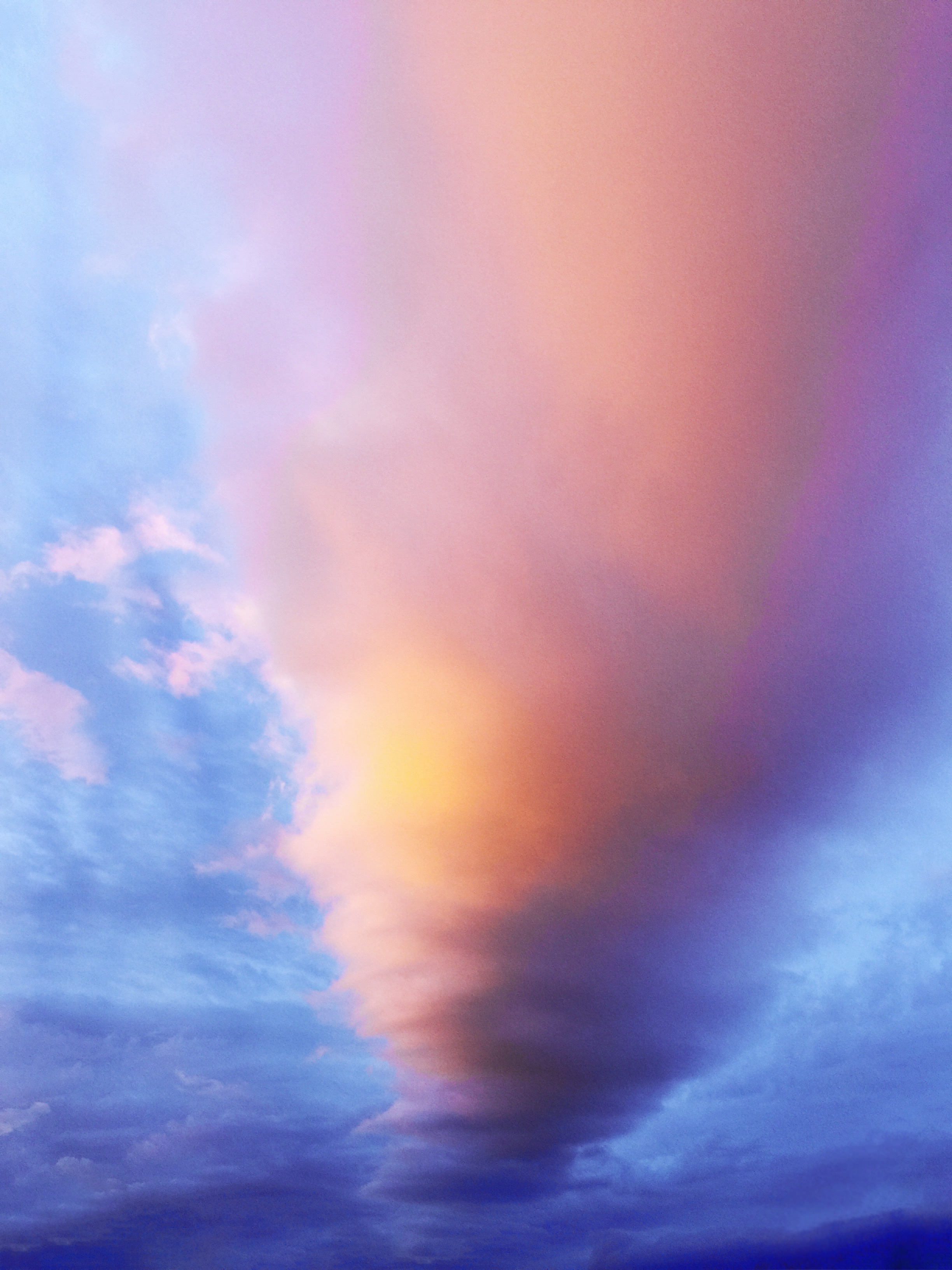 Stunning twisting cloud formation at dawn over the Napa Valley vineyards of Yountville