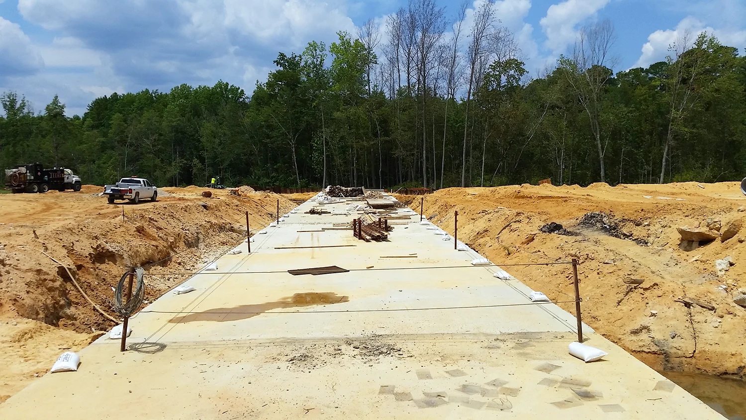 Figure 5. Culvert view from start of construction