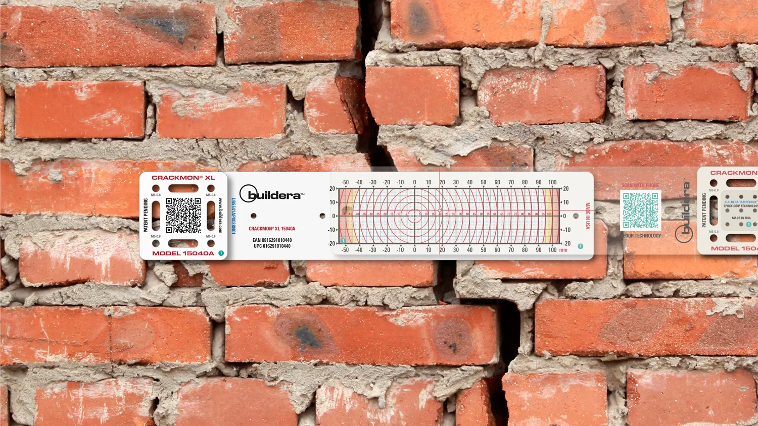 Mountlaser Crack Gauge Monitor, Crack Monitoring Record, 5pcs Crack Monitor, Crack Measure And Record Instrument For Monitoring Wall Deformation And Crack