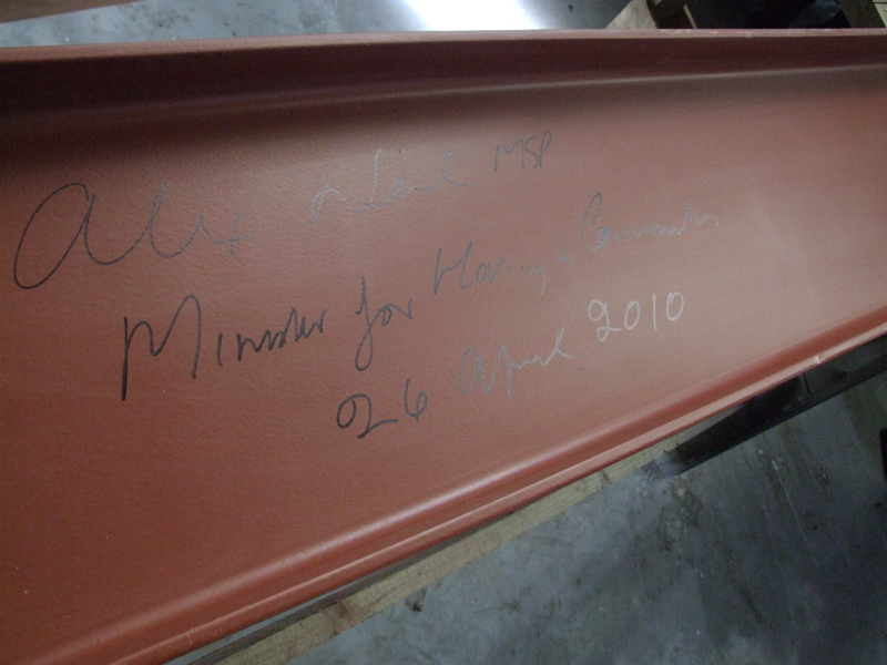 An autograph by the Scottish Minister for Housing and Communities