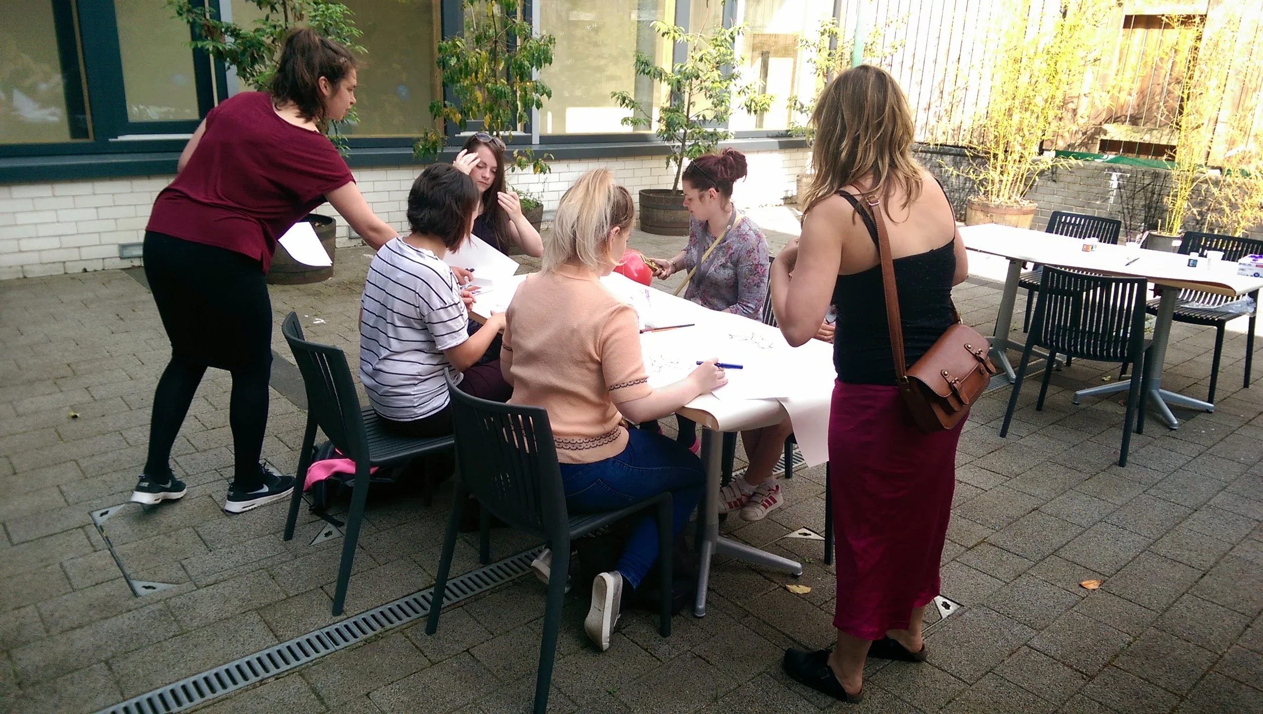 Queens Cross Housing Association are first to try the stain glass activity