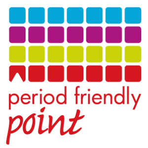 Period Friendly Point. Period products are freely available in the public toilets of these premises.